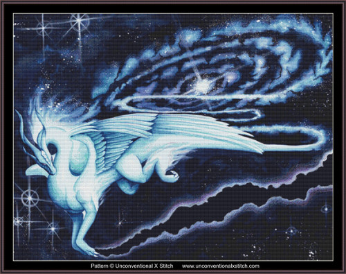 Soaring Through the Cosmos cross stitch pattern