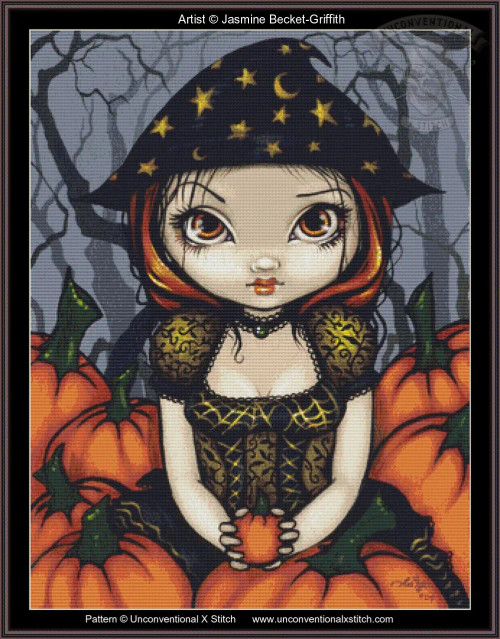 A Pumpkin Gift cross stitch pattern
