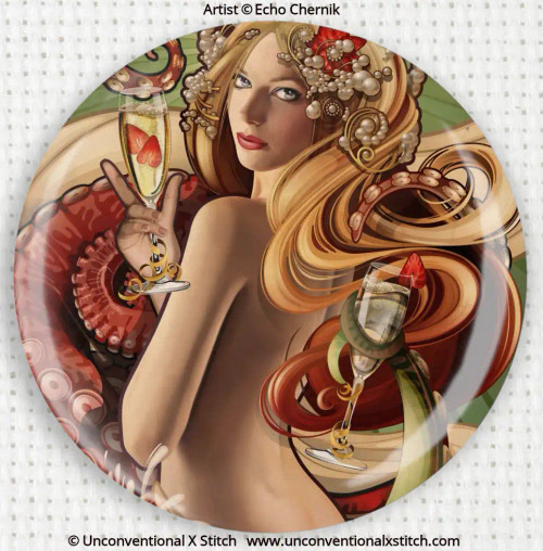 Champagne Cthulhu needle minder - Echo Chernik