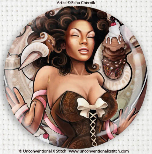 Chocolate Ice Cream Cthulhu needle minder - Echo Chernik