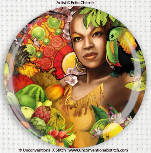Goddess of Fruit needle minder - Echo Chernik