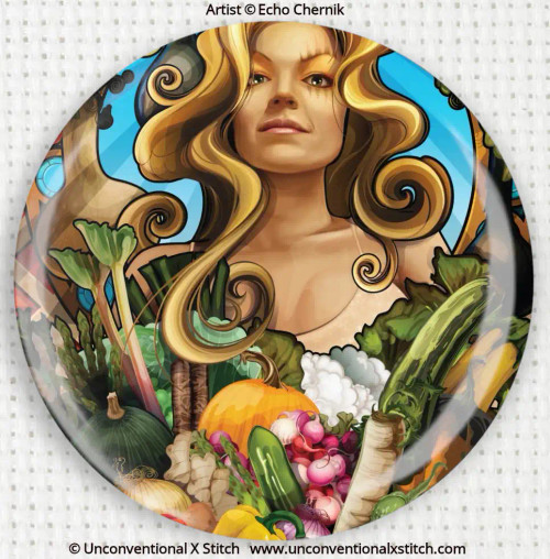 Goddess of Vegetables needle minder - Echo Chernik