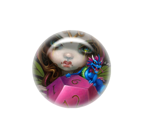 12 Sided Dice Fairy needle minder - Jasmine Becket-Griffith