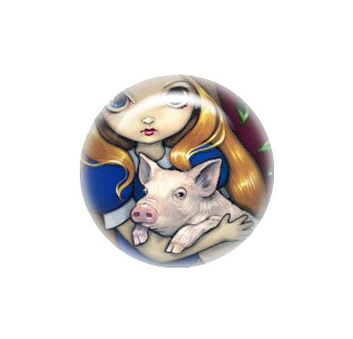 Alice and the Pig needle minder - Jasmine Becket-Griffith