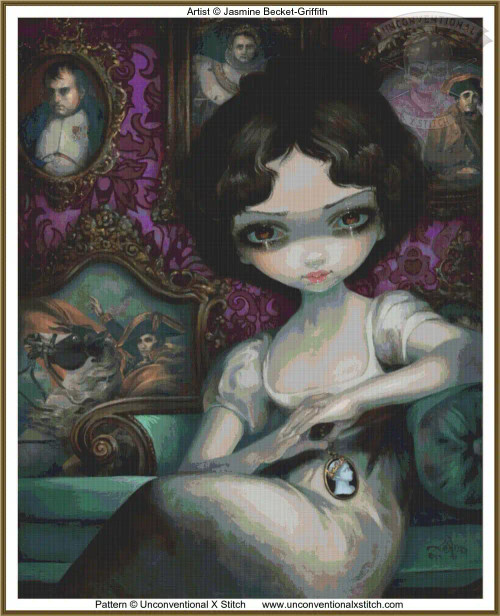 Napoleon and Josephine cross stitch pattern
