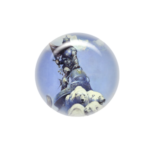 Silver Warrior needle minder - Frazetta Jr Enterprises, LLC.