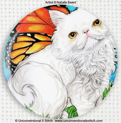 Persian Butterfly Kitten needle minder - Natalie Ewert