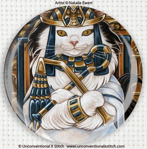 Cat Queen Nefertiti needle minder - Natalie Ewert