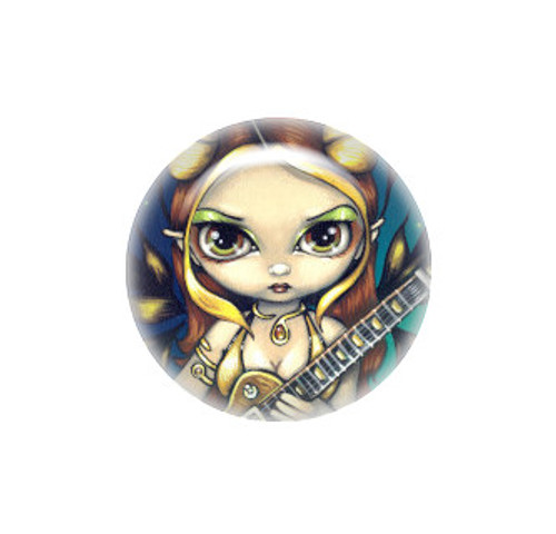 Golden Guitar Fairy needle minder - Jasmine Becket-Griffith