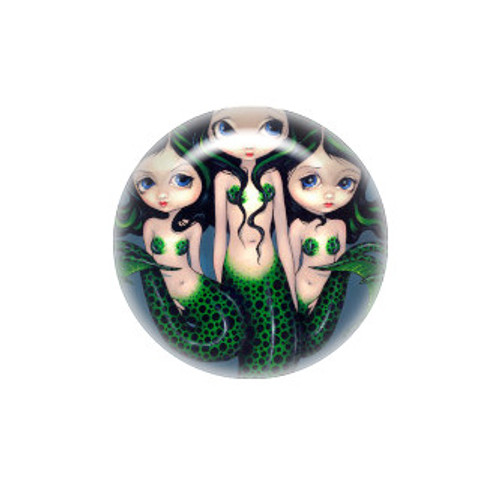 Green Mermaid Triplets needle minder - Jasmine Becket-Griffith