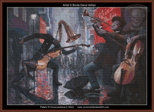 Learning to Dance in the Rain cross stitch pattern