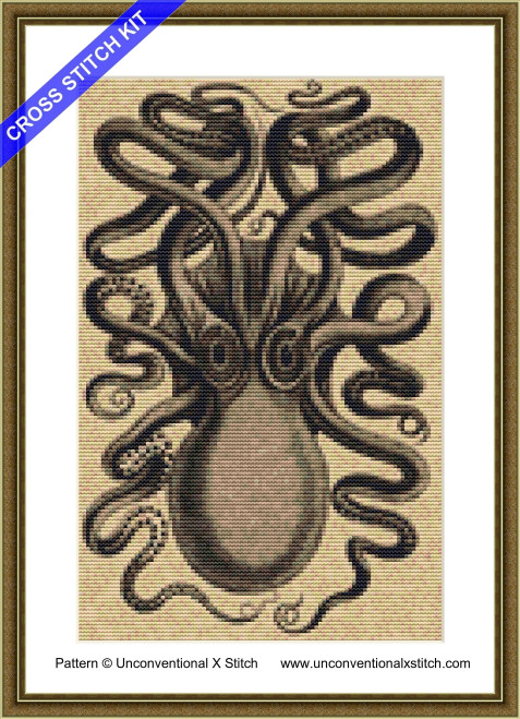 Colossal Octopus 2 Mini v3 cross stitch kit