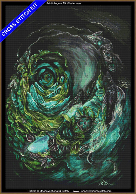 Chimera cross stitch kit