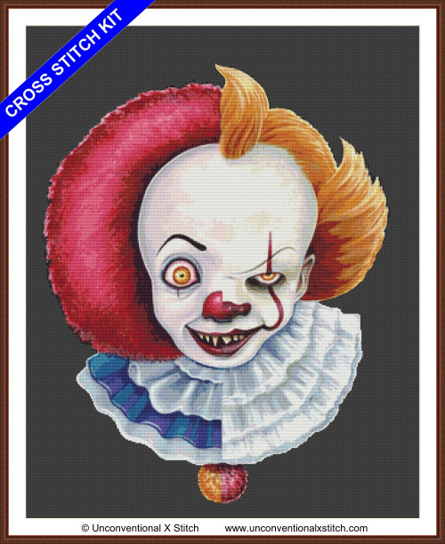 Pennywise cross stitch kit
