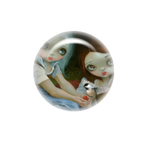 Snow White and Rose Red needle minder - Jasmine Becket-Griffith