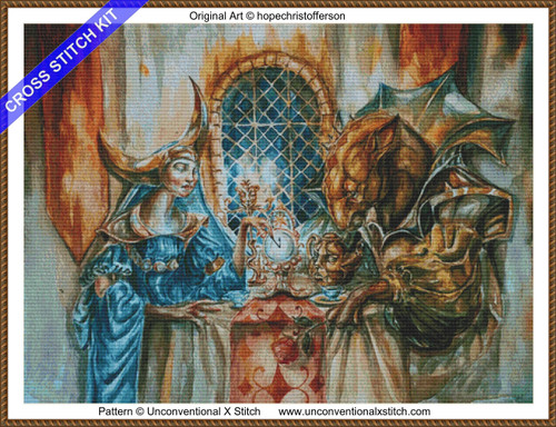 Beauty and the Beast cross stitch kit 