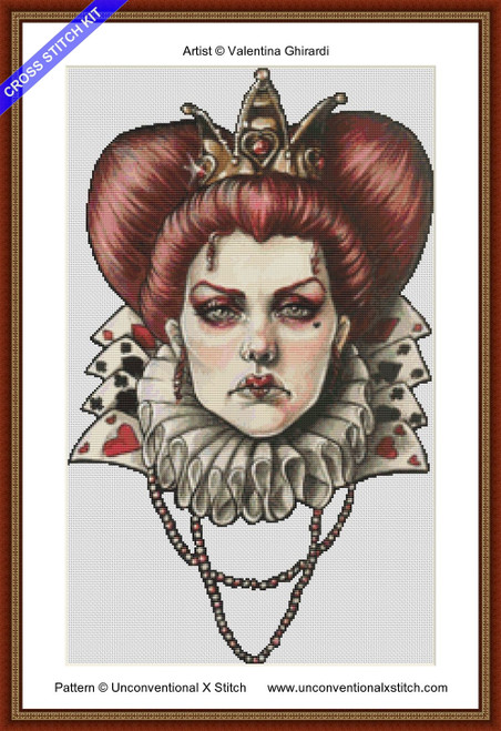 Queen of Hearts cross stitch kit (V.Ghirardi)