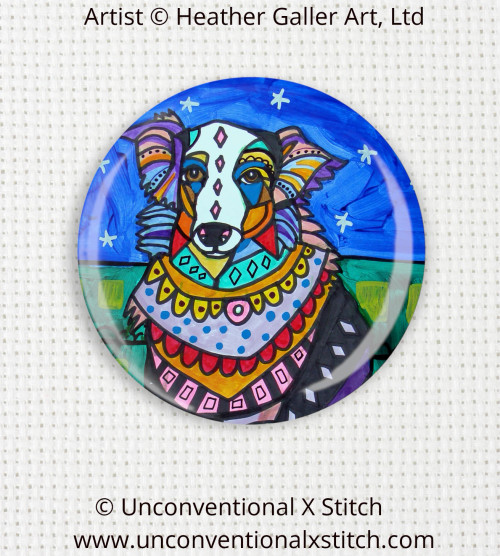 Australian Shepherd 6 needle minder - Heather Galler Art, Ltd