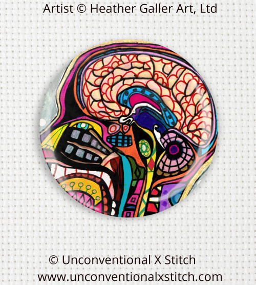 Brain 2 needle minder - Heather Galler Art, Ltd