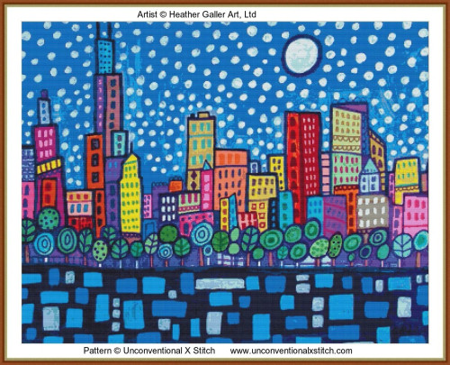 Chicago cross stitch pattern