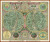 cross stitch pattern of an antique celestial map with two large hemispheres and decorative features by Tobias Conrad Lotter