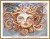 Sun cross stitch pattern