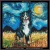 Burnese Mountain Dog  cross stitch pattern