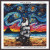 cross stitch pattern in the style of Vincent Van Gogh The Starry Night with a Shetland Sheepdog staring at the sky
