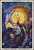 A vibrant painting depicting a majestic dragon surrounded by a radiant sun and twinkling stars in a night sky