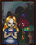 A whimsical cross stitch pattern of Alice in Wonderland, showcasing vibrant colors and imaginative characters 