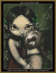 A Ferret and his Fairy cross stitch pattern