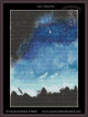 cross stitch pattern of a stunning blue night sky landscape