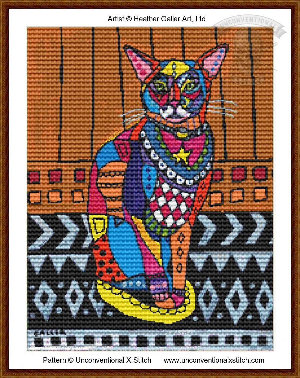 Abyssinian 2 cross stitch pattern | Unconventional X Stitch