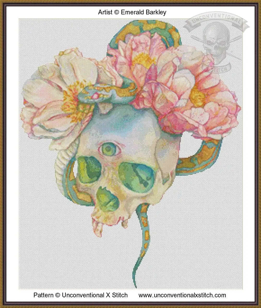 Turn Your Eye Inward cross stitch pattern | Unconventional X Stitch