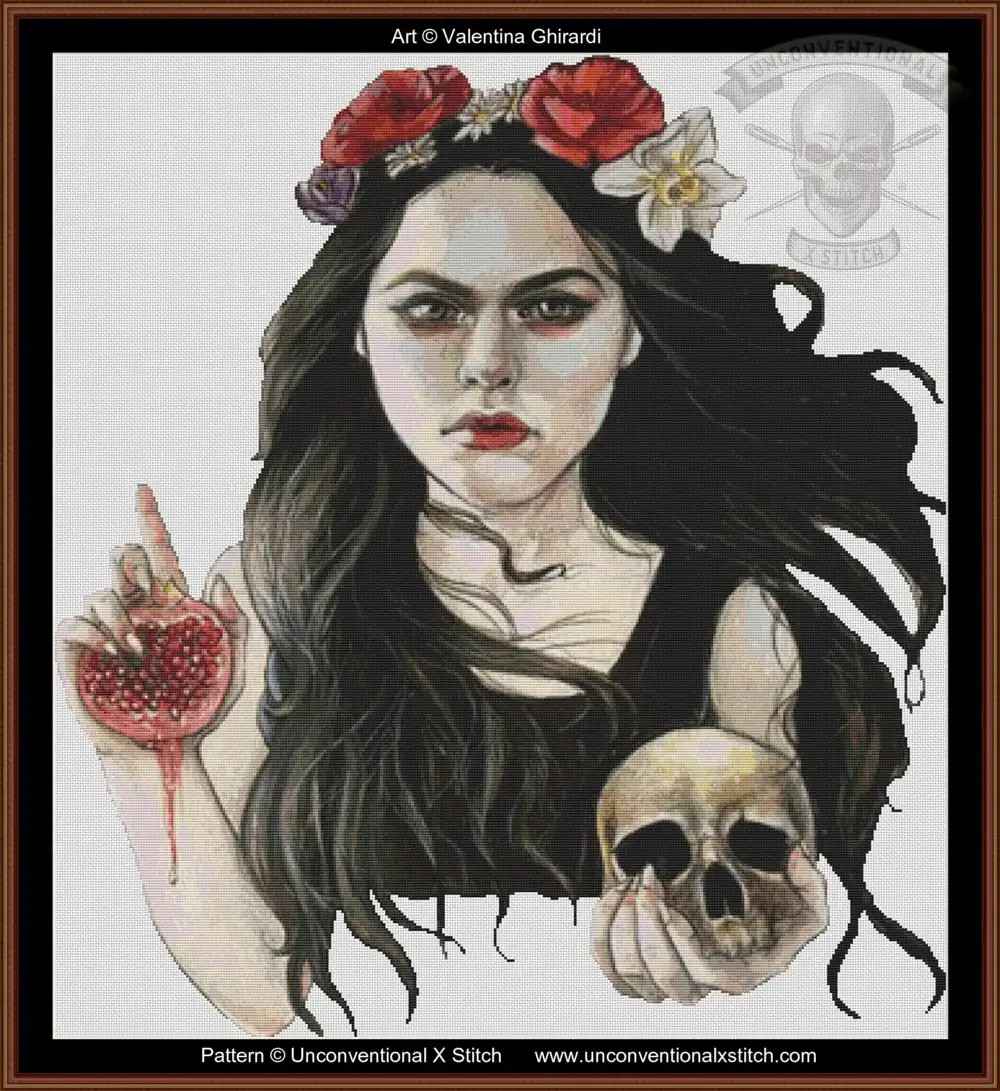 Persephone Goddess of Spring and Queen of the Underworld cross