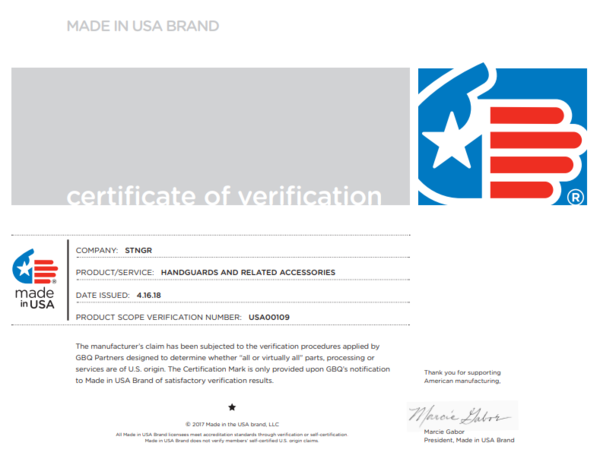 Made in the USA Brand & Logo Certification Mark for American Made Products