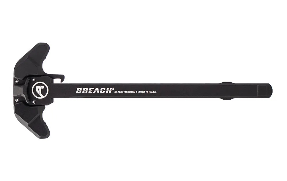 AR15 BREACH® Ambi Charging Handle w/ Small Lever - Black - STNGR USA