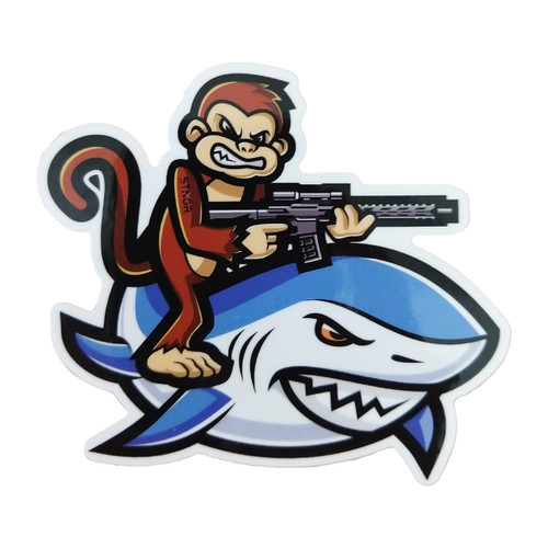 Shark Attack Sticker