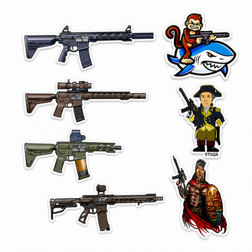 STNGR Limited Edition Sticker Pack Bundle - Packs #1 & #2