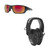 STNGR Red Mirror Alpine Ballistic Glasses + Walker Electronic Ear Muffs STNGR Red Mirror Alpine Ballistic Glasses + Walker Electronic Ear Muffs
