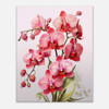 Vibrant Red Orchid Serenade