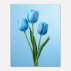 Sky-Blue Tulip Trio