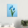 Sky-Blue Tulip Trio