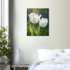 Luminescent Sunlit White Tulip