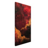 Cosmic Crimson – red abstract art