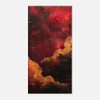 Cosmic Crimson – red abstract art