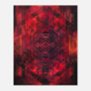 Crimson Fractals – red abstract art