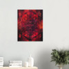 Crimson Fractals – red abstract art