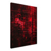 Red Glitch – red abstract art