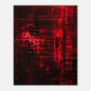 Red Glitch – red abstract art